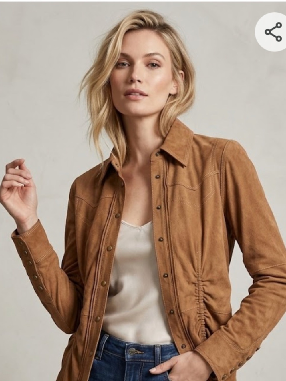 VIOLA G Vintage  Leather Shirt/Jacket Size M